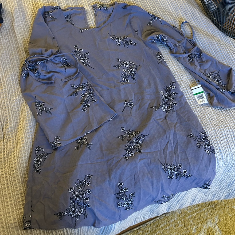 Floral Blue tunic dress